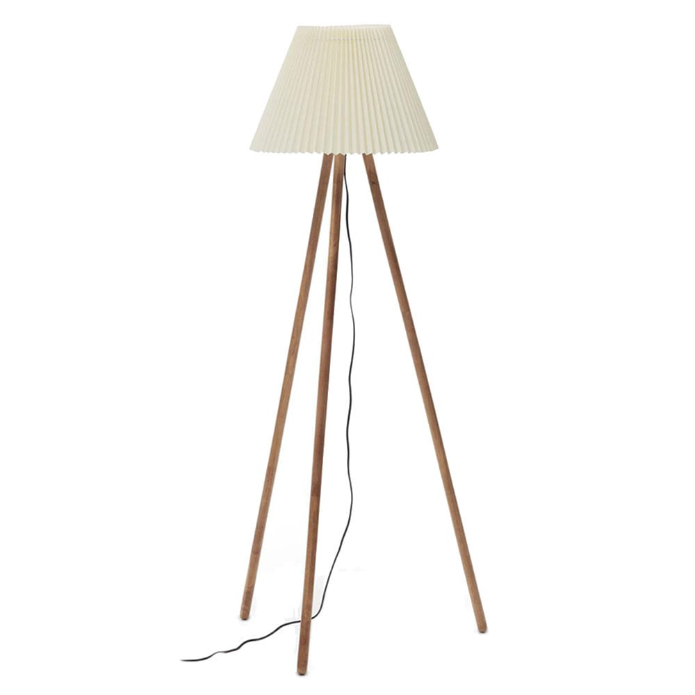 Lampadar bej din bumbac 149 cm Benicarlo Kave Home