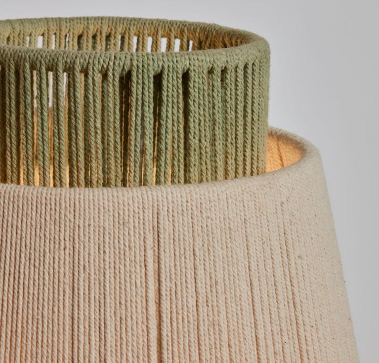 Lampadar bej din fibre naturale 163 cm Yuvia Kave Home