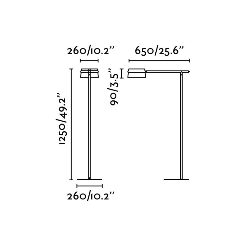 Lampadar LED dimabil design deosebit LOOP