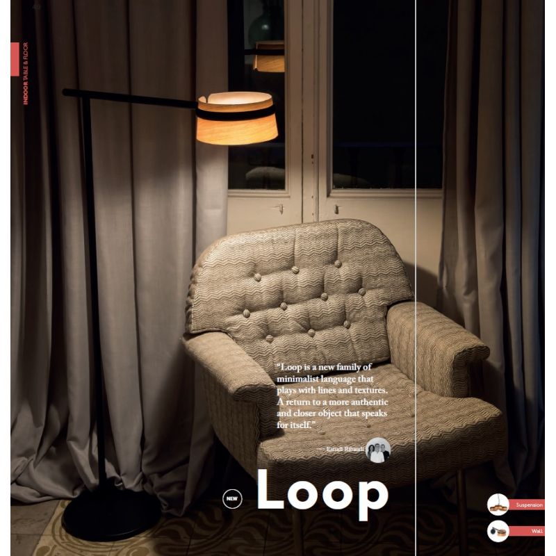 Lampadar LED dimabil design deosebit LOOP