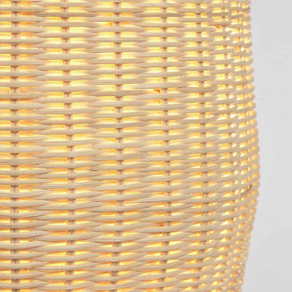 Lampadar maro din ratan 120 cm Kamaria Kave Home