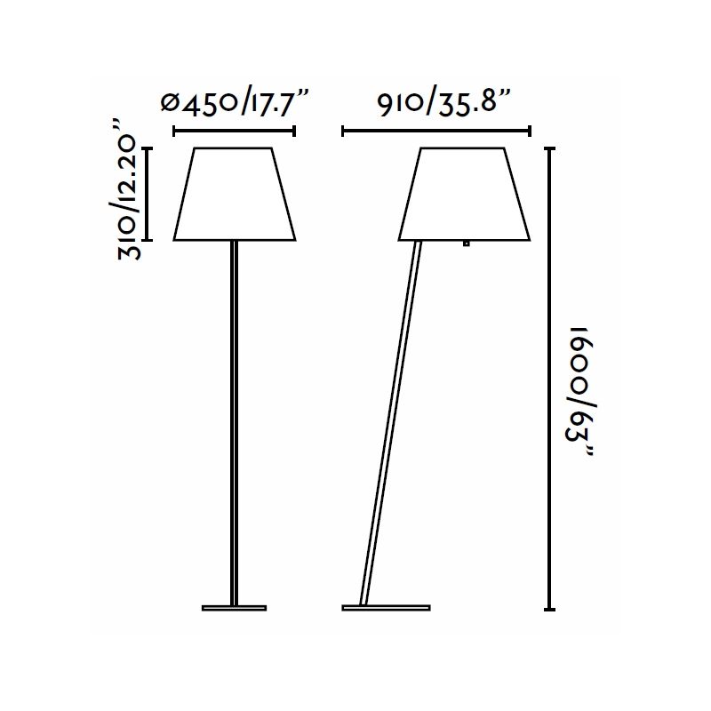 Lampadar Moma negru