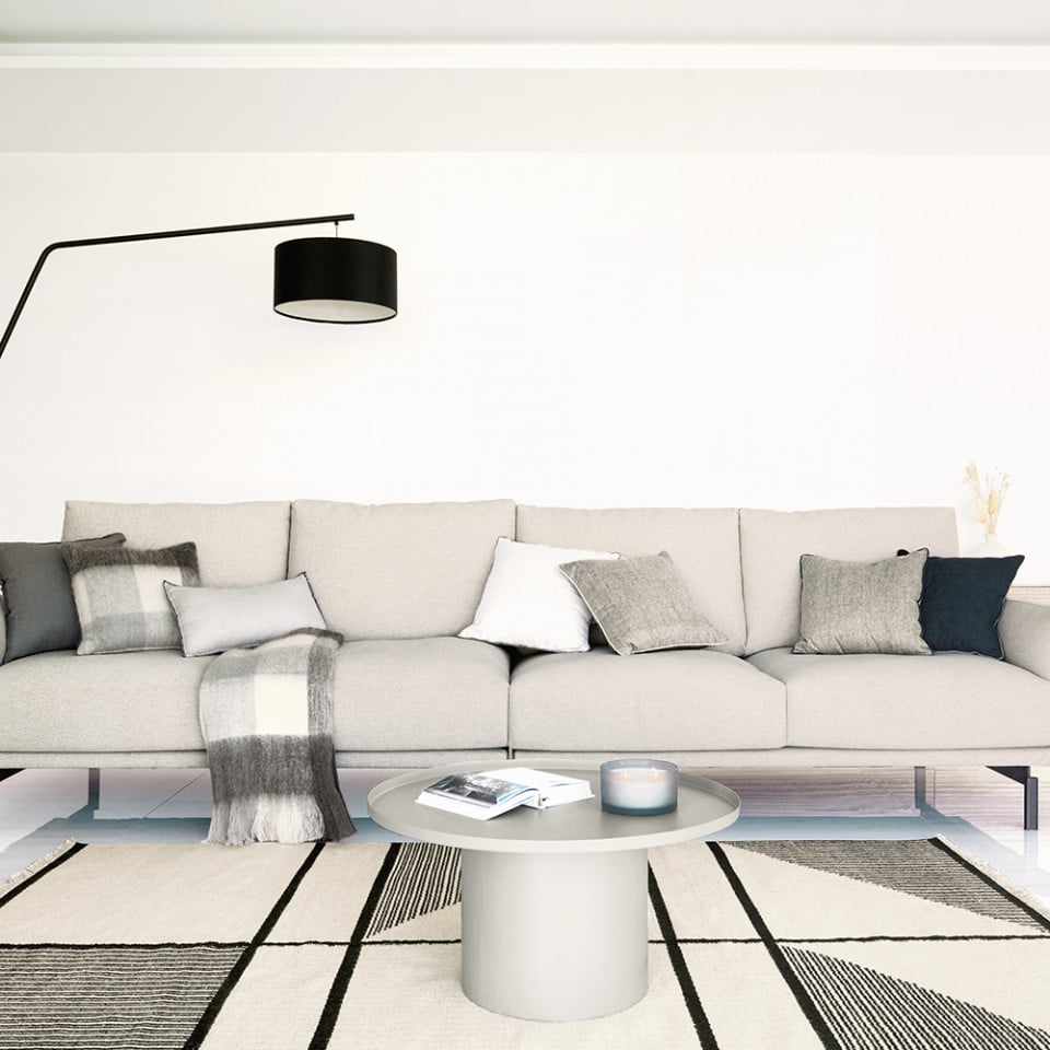 Lampadar negru din metal 222 cm Ciana Kave Home