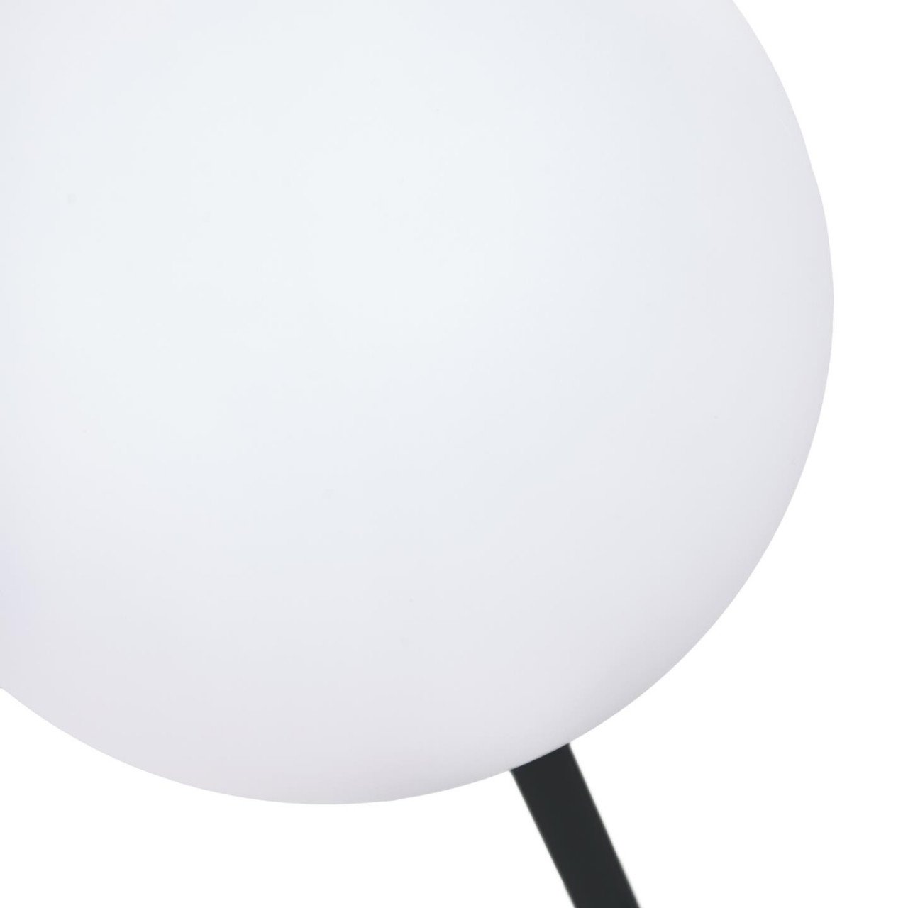 Lampadar portabil alb/negru din metal 120 cm Dinesh Kave Home