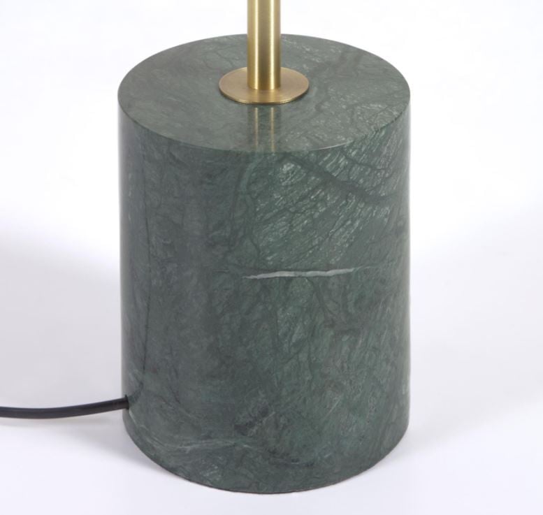Lampadar verde/auriu din marmura cu 2 becuri 161 cm Lonela Kave Home