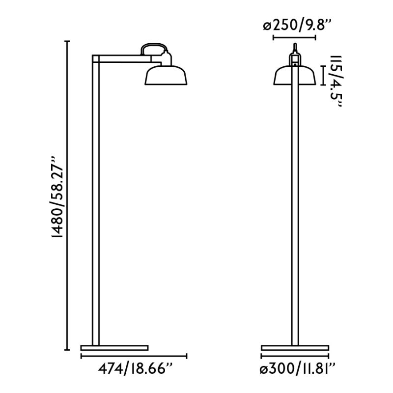 Lampadar/Lampa de podea design ambiental TATAWIN alb