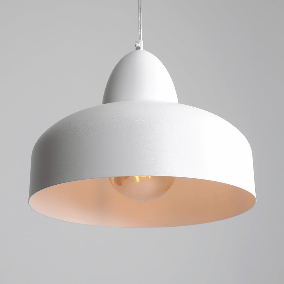 Lustra alba din metal Como Aldex