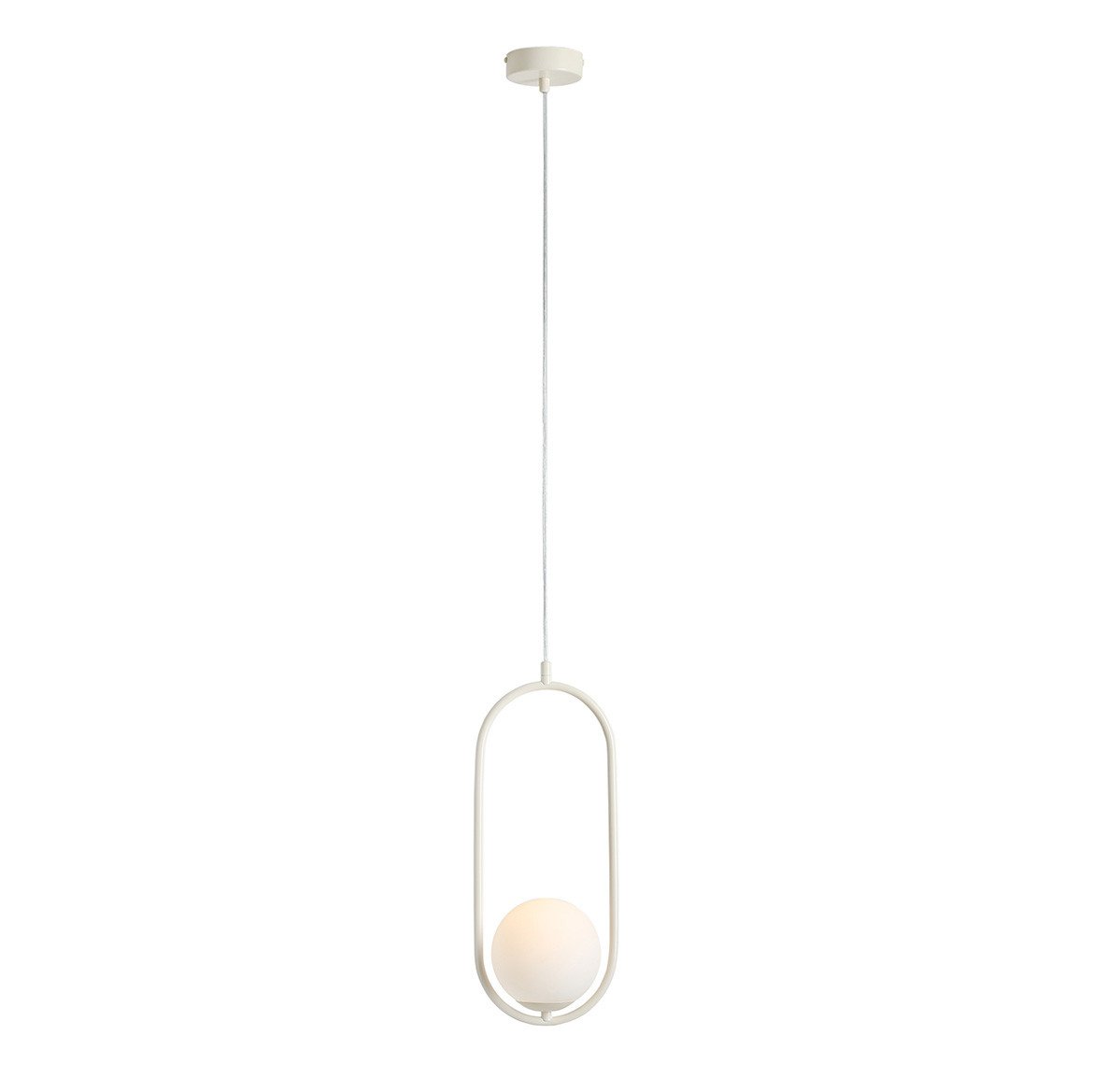 Lustra crem din sticla cu LED Riva Aldex