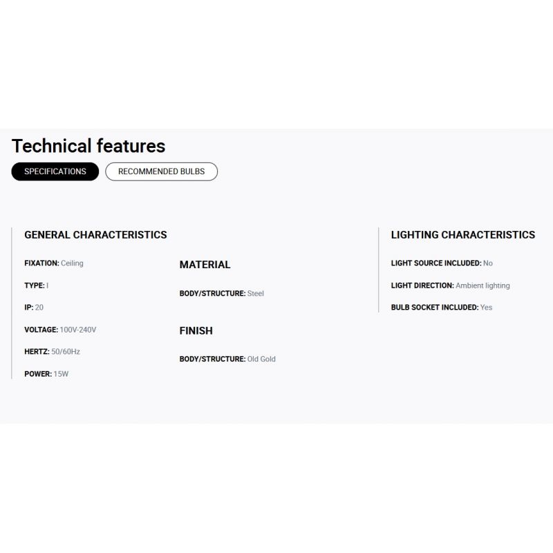 Lustra cu 7 Pendule design minimalist Art auriu vintage