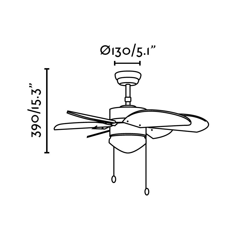 Lustra cu ventilator Palao