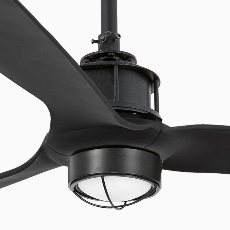 Lustra cu Ventilator si telecomanda JUST FAN M LED negru mat