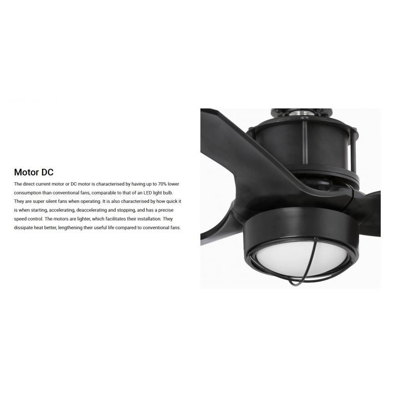 Lustra cu Ventilator si telecomanda JUST FAN XS LED negru