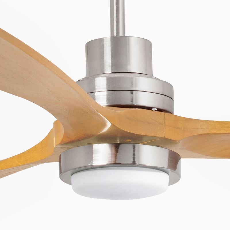 Lustra cu Ventilator si telecomanda LANTAU L LED DC nickel/pin