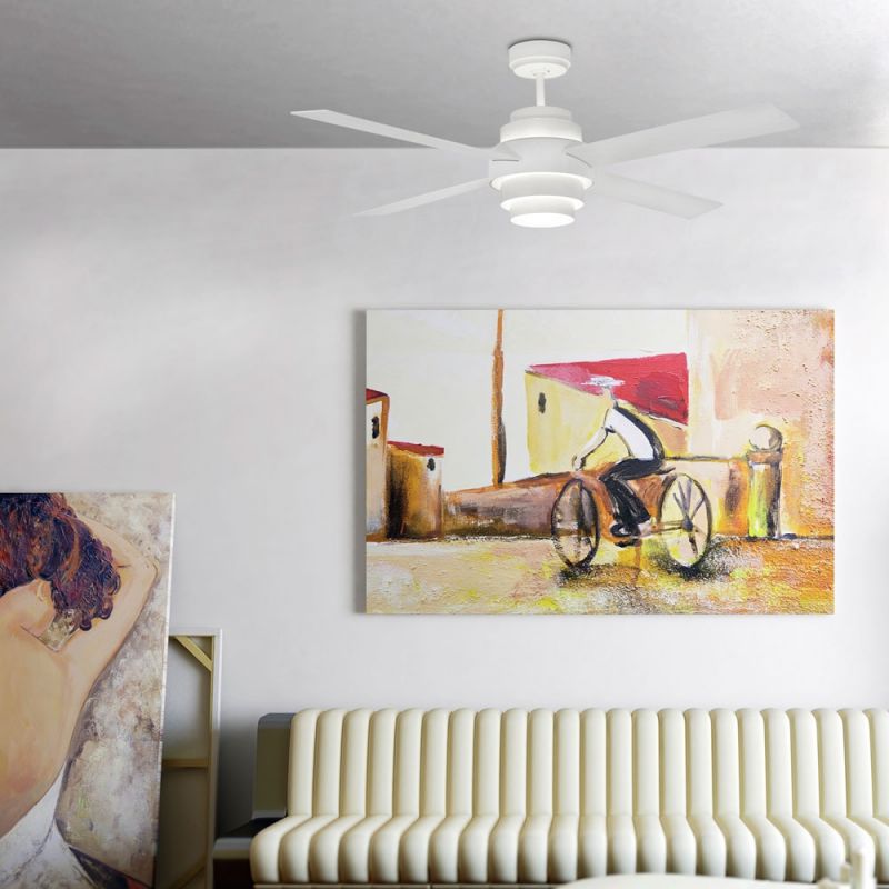 Lustra cu ventilator si telecomanda LED DISC