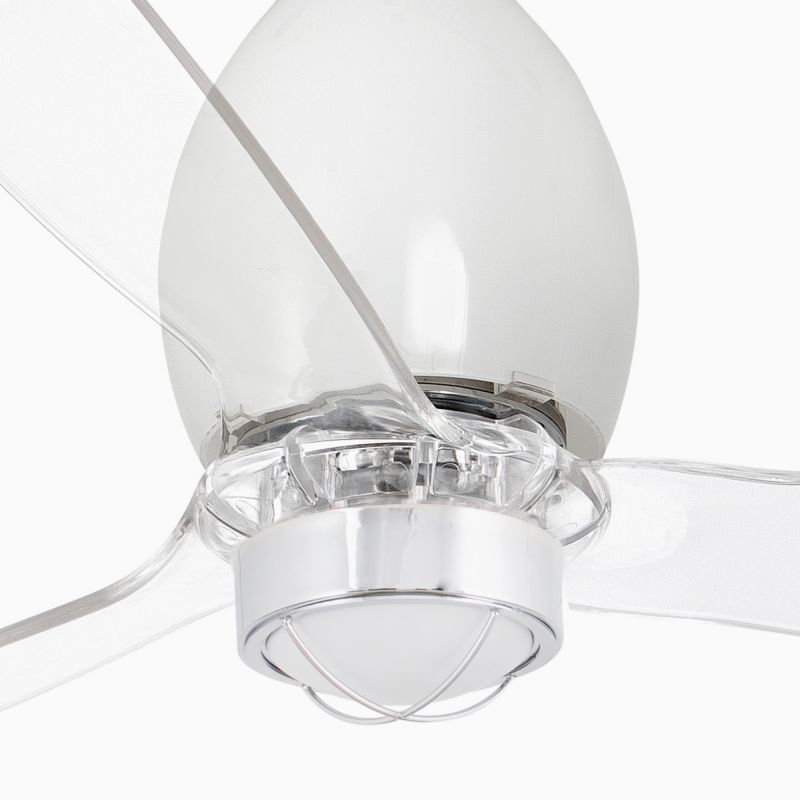 Lustra cu Ventilator si telecomanda MINI ETERFAN M LED alb/transparent