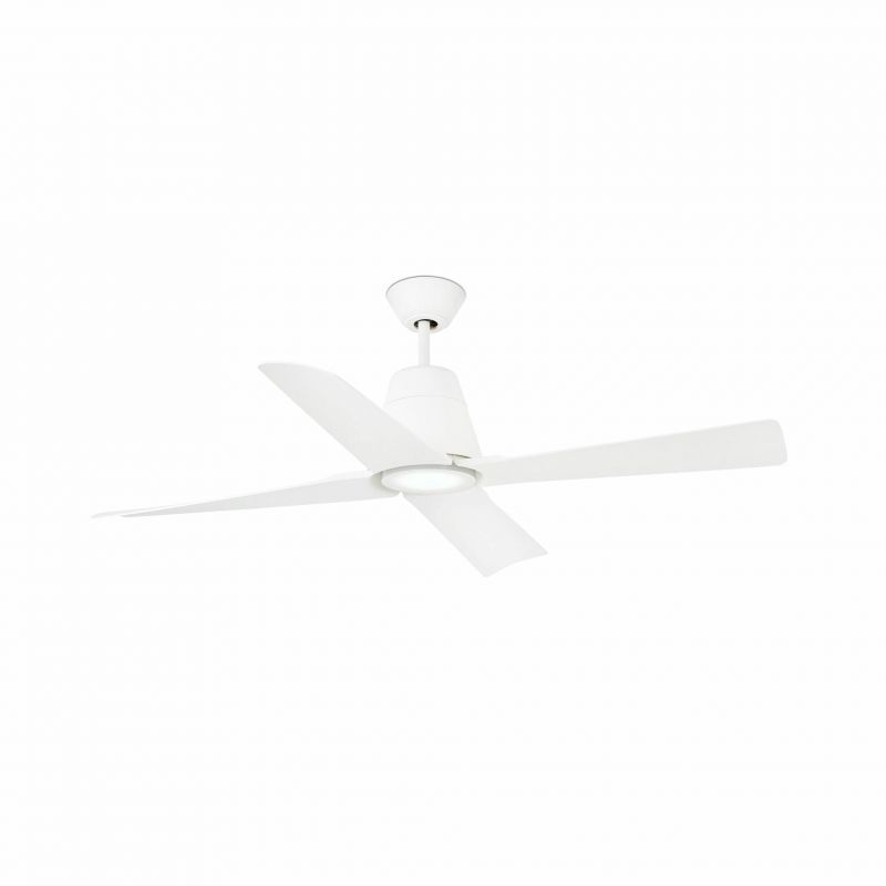 Lustra cu Ventilator si telecomanda pentru exterior TYPHOON M LED alb