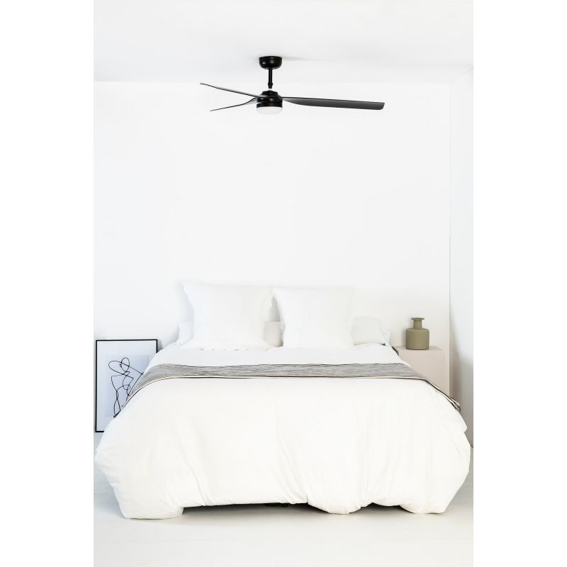 Lustra cu Ventilator si telecomanda PUNT M LED negru