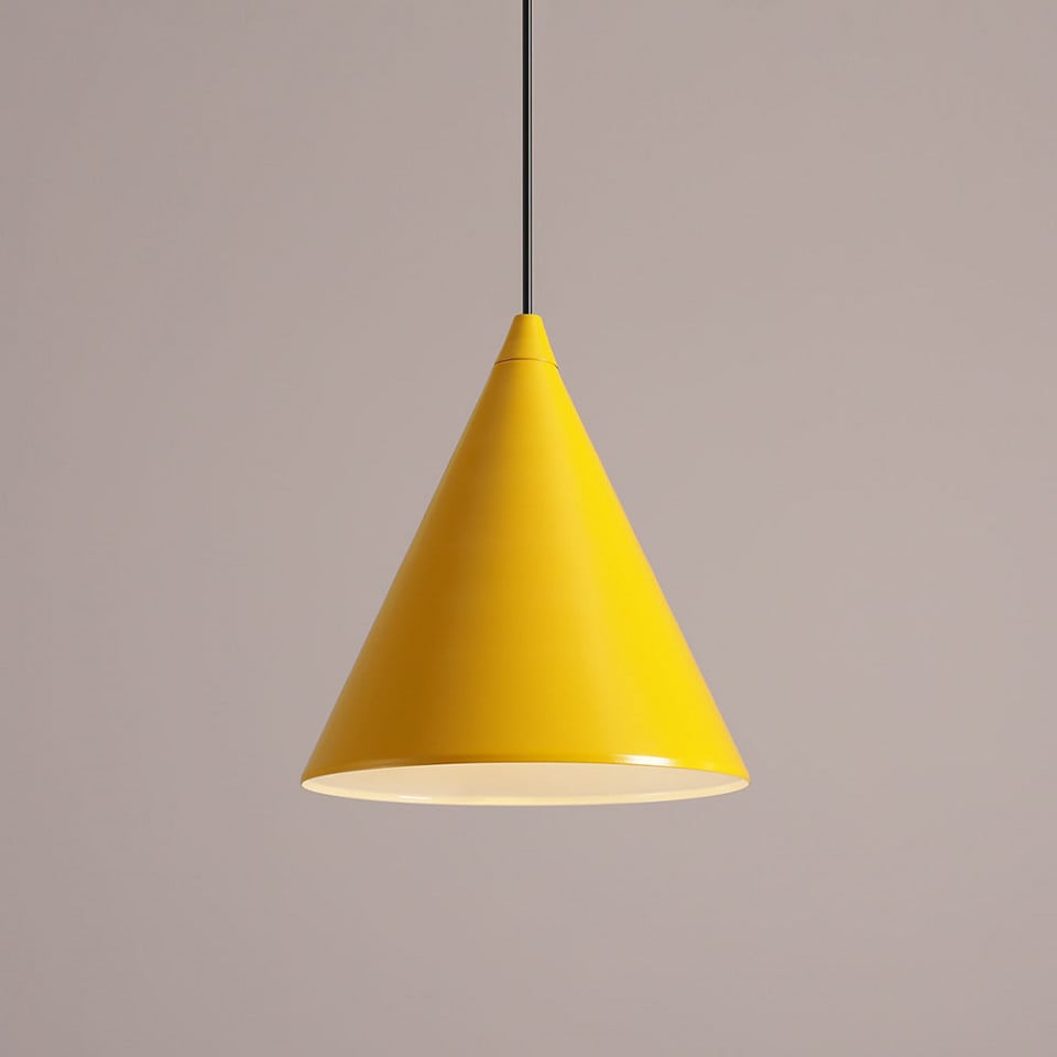 Lustra galbena din metal Form Aldex