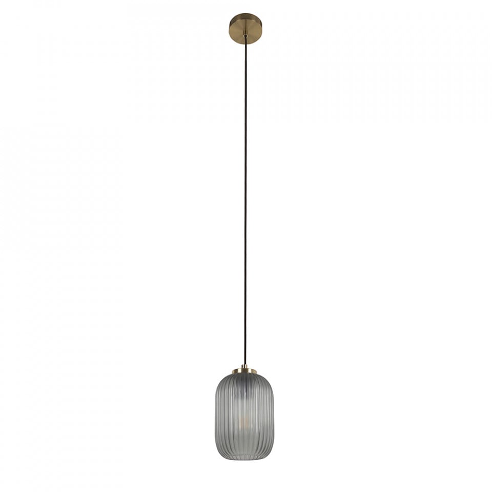 Lustra gri din metal Hestia Kave Home