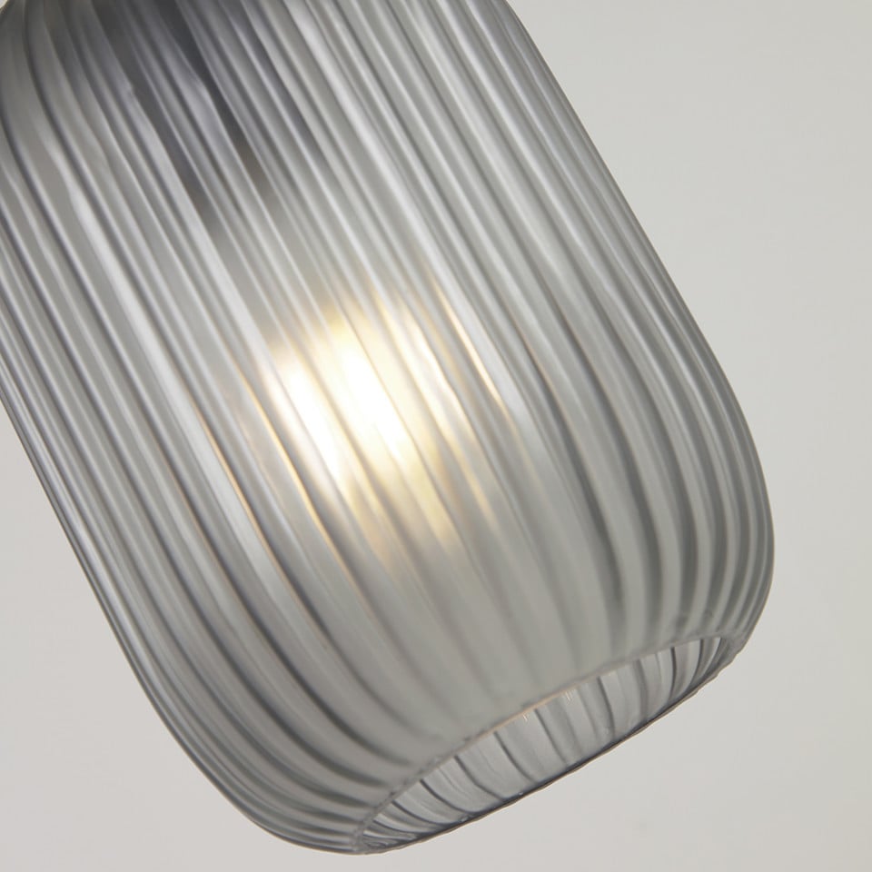 Lustra gri din metal Hestia Kave Home