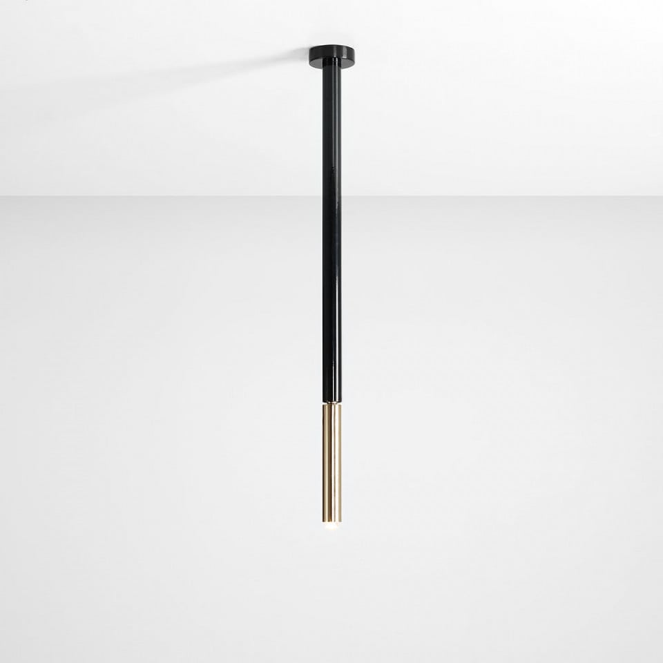 Lustra neagra/aurie din metal Stick M Aldex