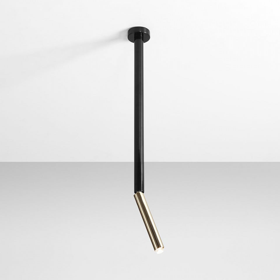 Lustra neagra/aurie din metal Stick M Aldex