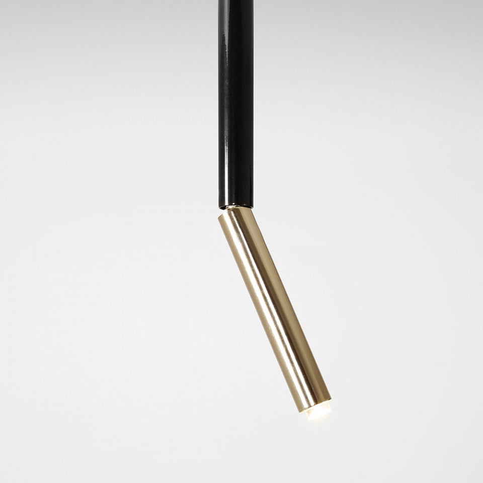 Lustra neagra/aurie din metal Stick M Aldex