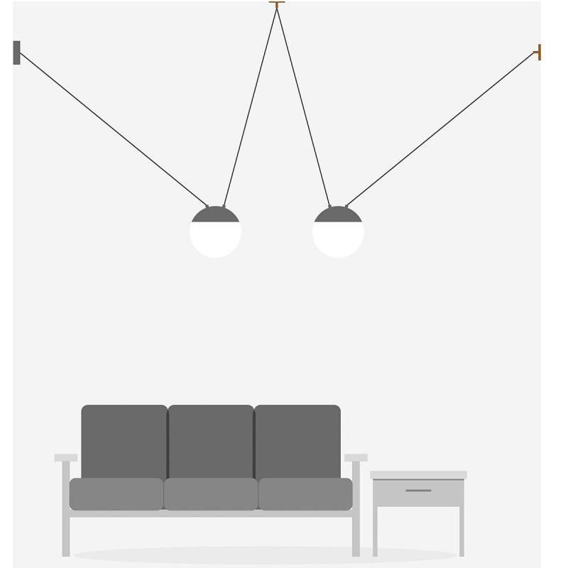 Lustra / Pendul MINE SPACE II Grey