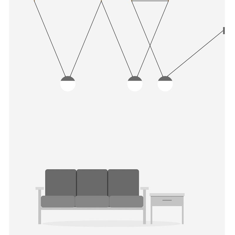 Lustra / Pendul MINE SPACE III Grey