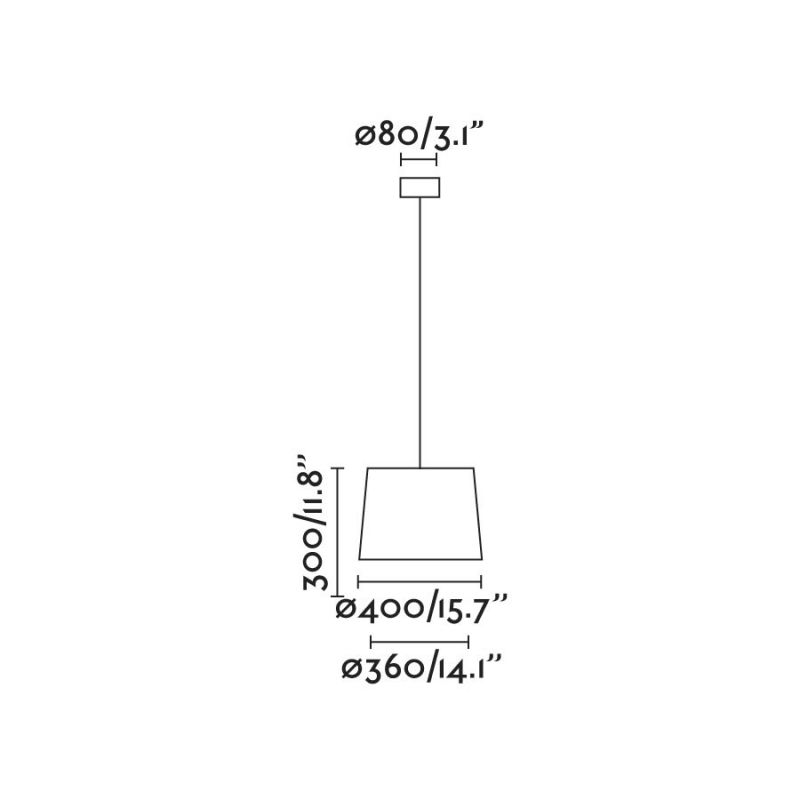 Lustra / Pendul modern design elegant SAMBA ø40cm bej