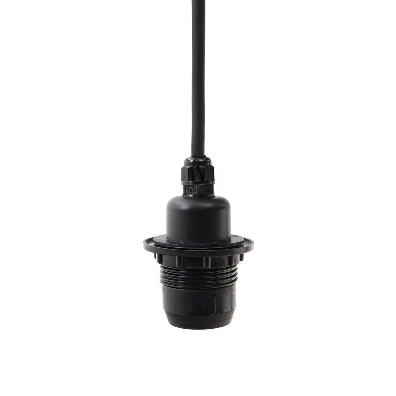 Lustra pentru exterior neagra din metal Albir Kave Home