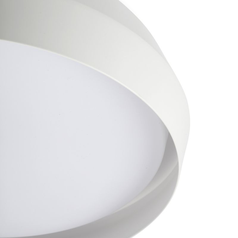 Lustra / Plafoniera LED design modern slim SHOKU Ø35cm alb