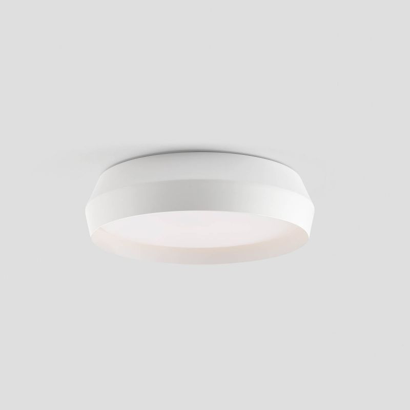 Lustra / Plafoniera LED design modern slim SHOKU Ø35cm alb