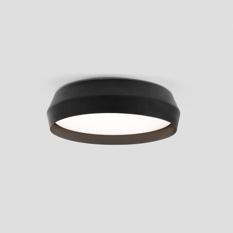 Lustra / Plafoniera LED design modern slim SHOKU Ø35cm negru