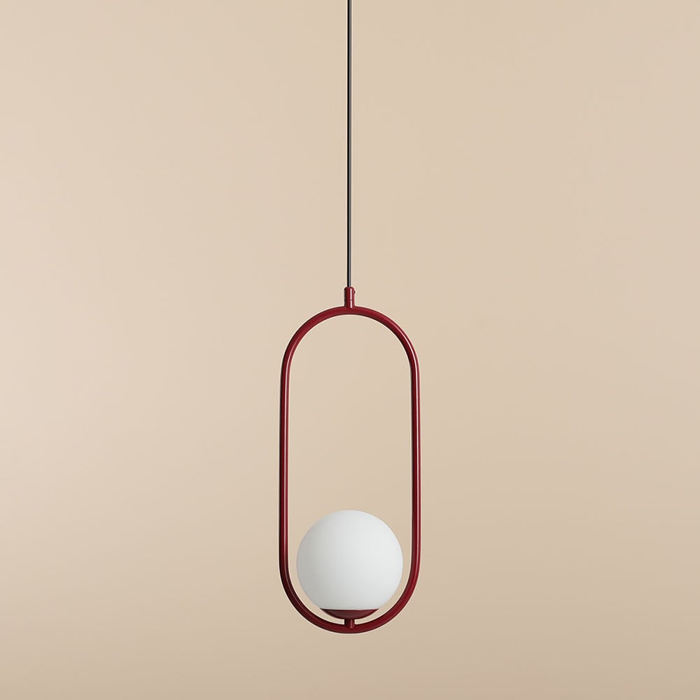 Lustra rosie din metal Riva Aldex