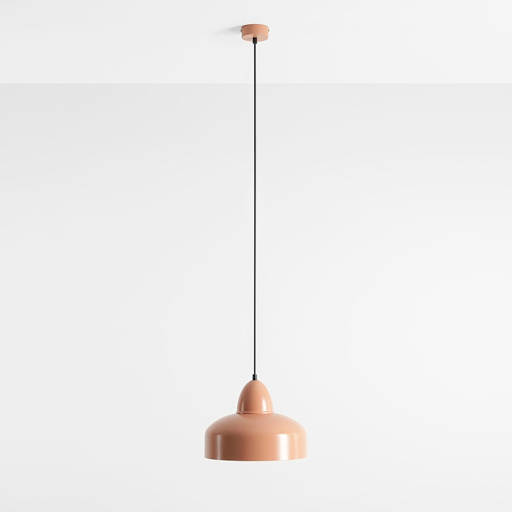 Lustra rosu corai din metal Como Aldex