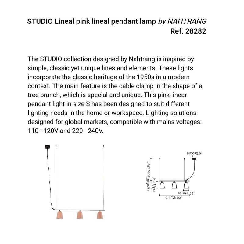 Lustra suspendata design modern Studio roz