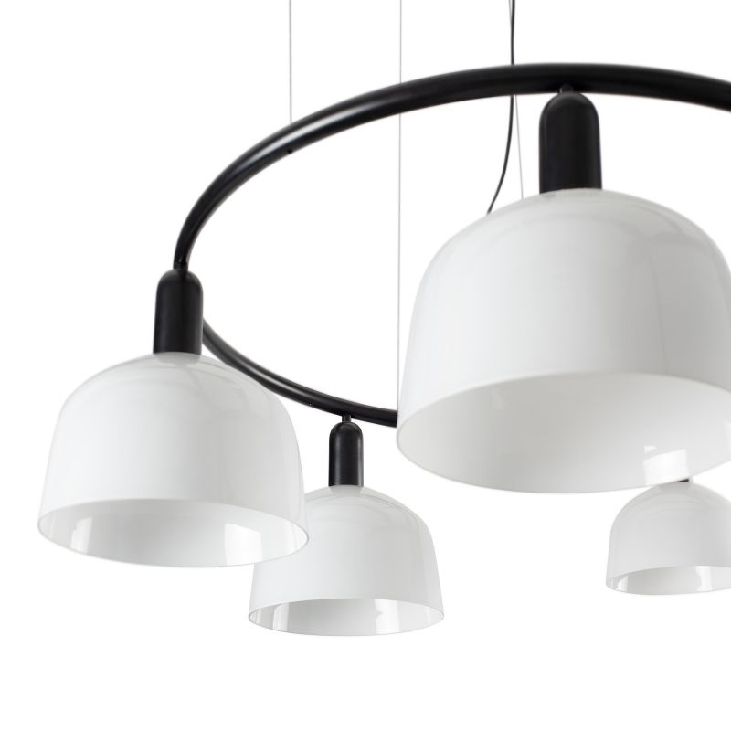 Lustra suspendata design modern TATAWIN M alb