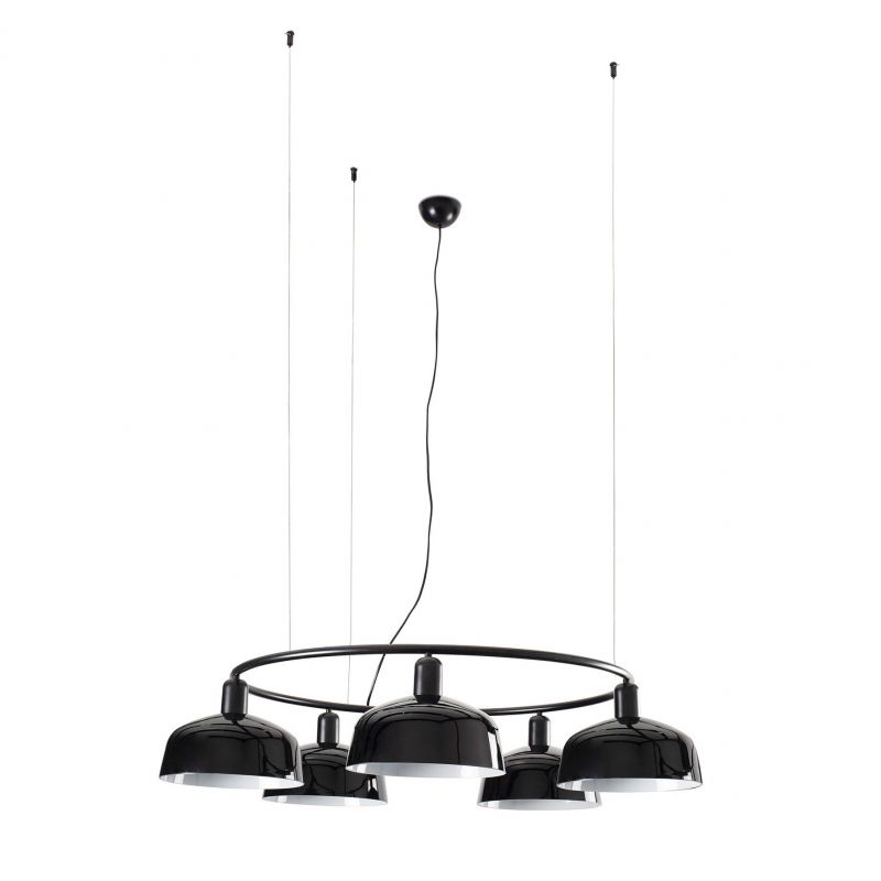 Lustra suspendata design modern TATAWIN M negru