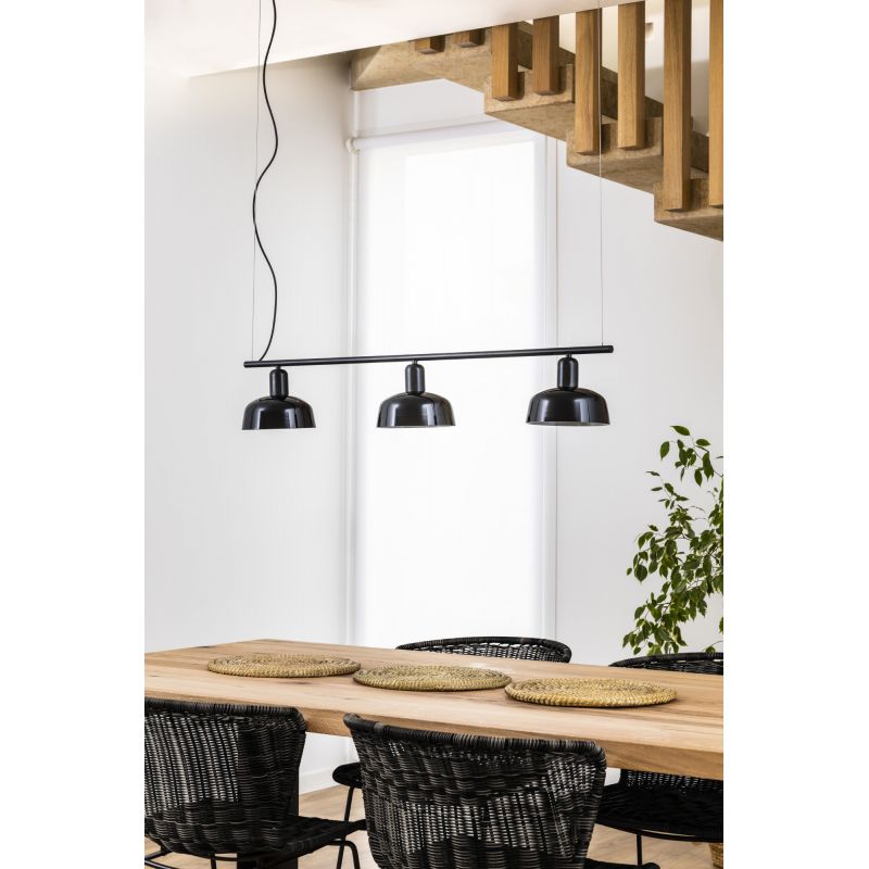 Lustra suspendata design modern TATAWIN negru