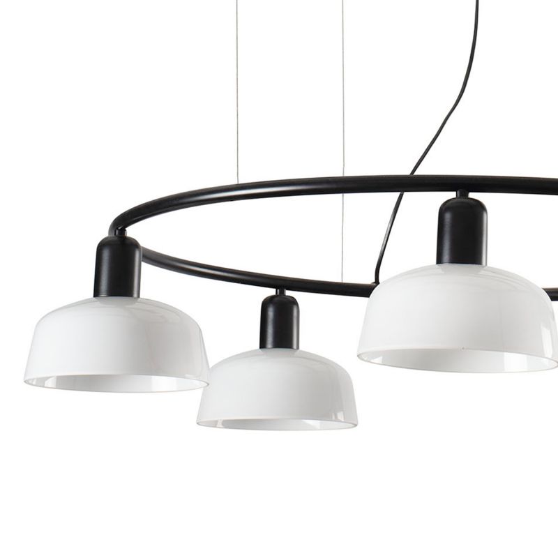 Lustra suspendata design modern TATAWIN S alb