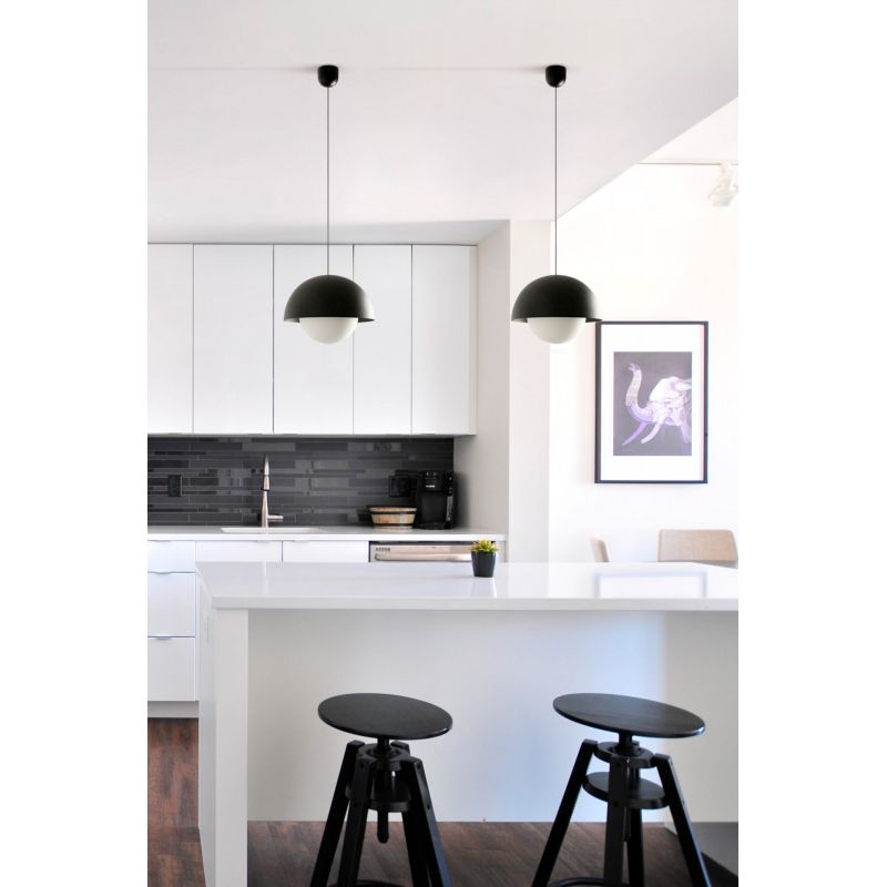 Lustra suspendata LED design modern MARISOL negru