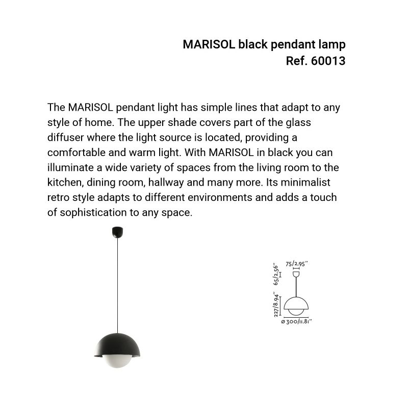 Lustra suspendata LED design modern MARISOL negru