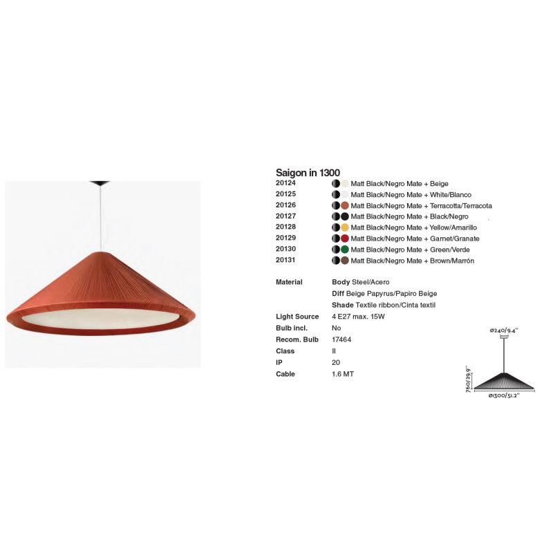 Lustra XXL suspendata design decorativ SAIGON IN ø130cm Brown