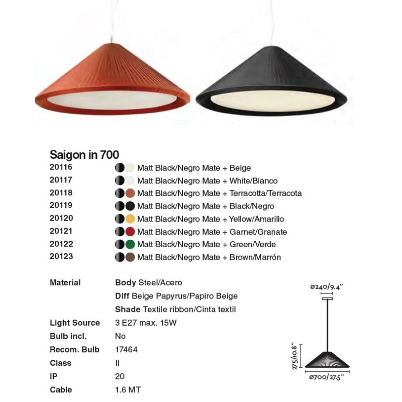 Lustra XXL suspendata design decorativ SAIGON IN ø70cm Brown