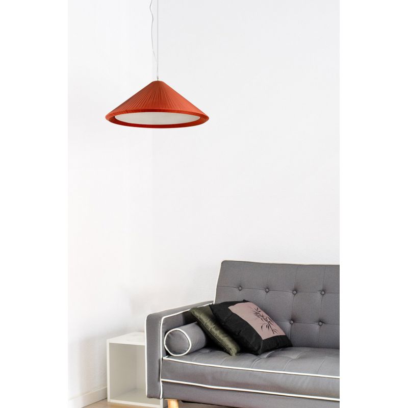 Lustra XXL suspendata design decorativ SAIGON IN ø70cm Terracotta