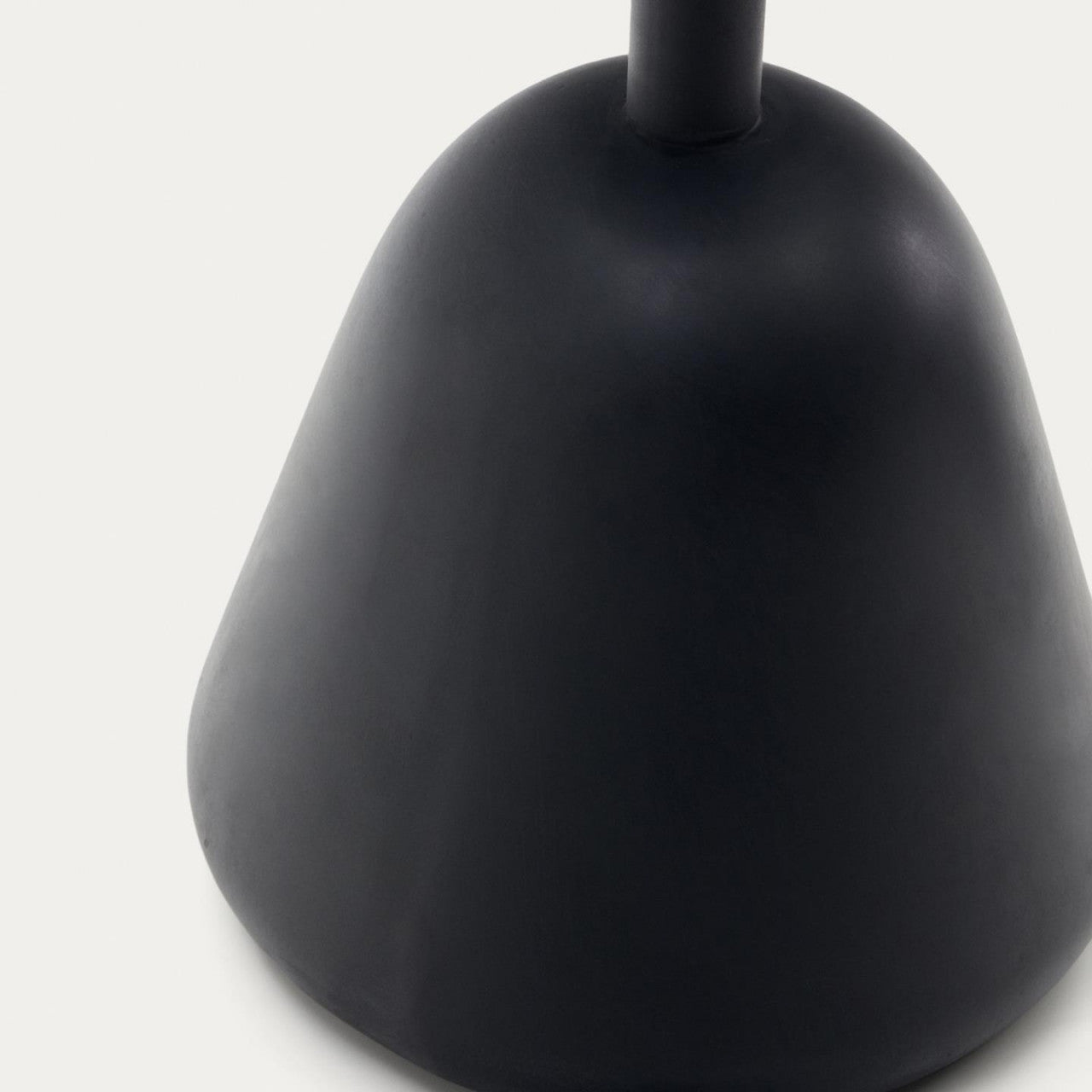 Masa cafea alba/neagra din metal 43 cm Saura Kave Home