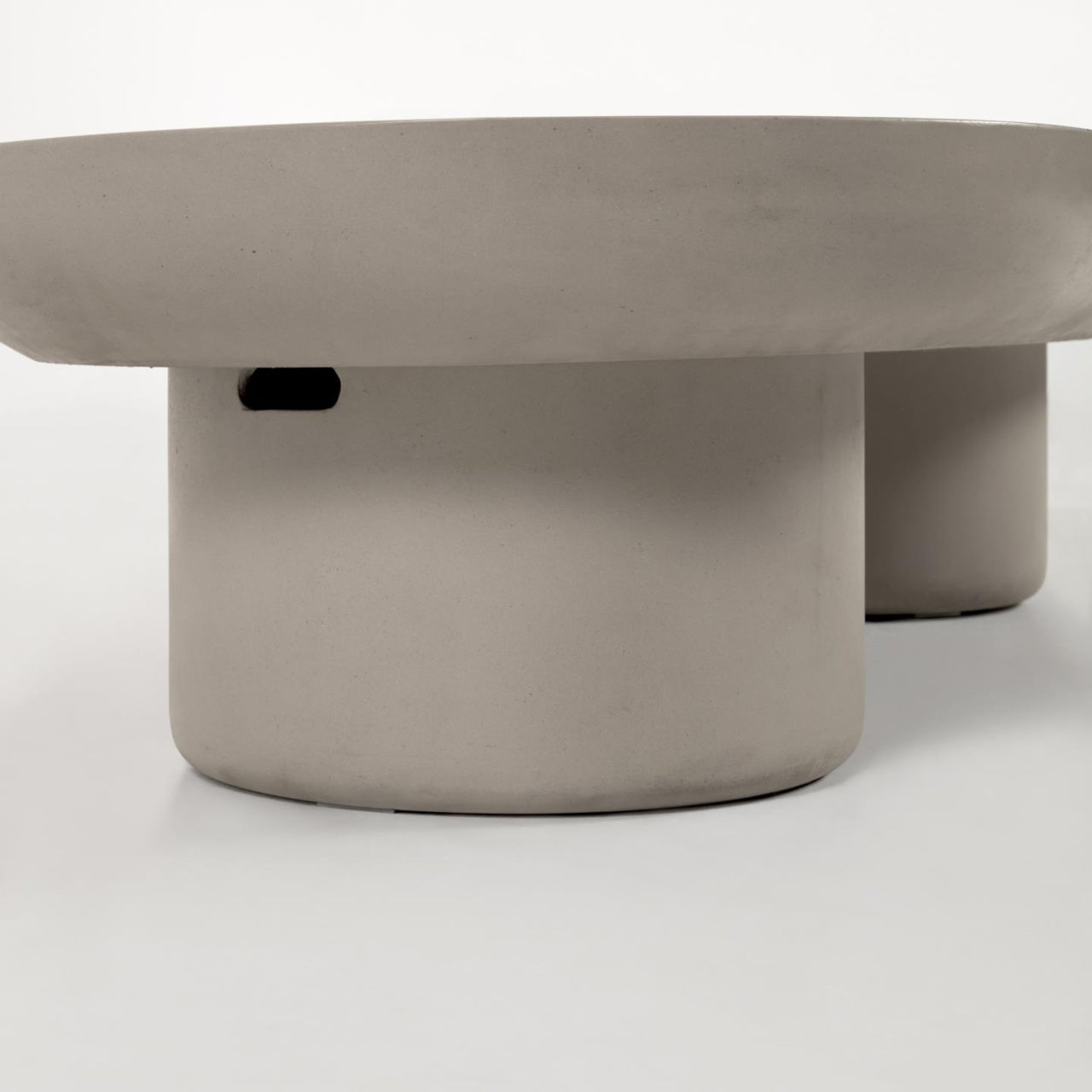 Masa de cafea exterior gri din ciment 60x140 cm Taimi Kave Home
