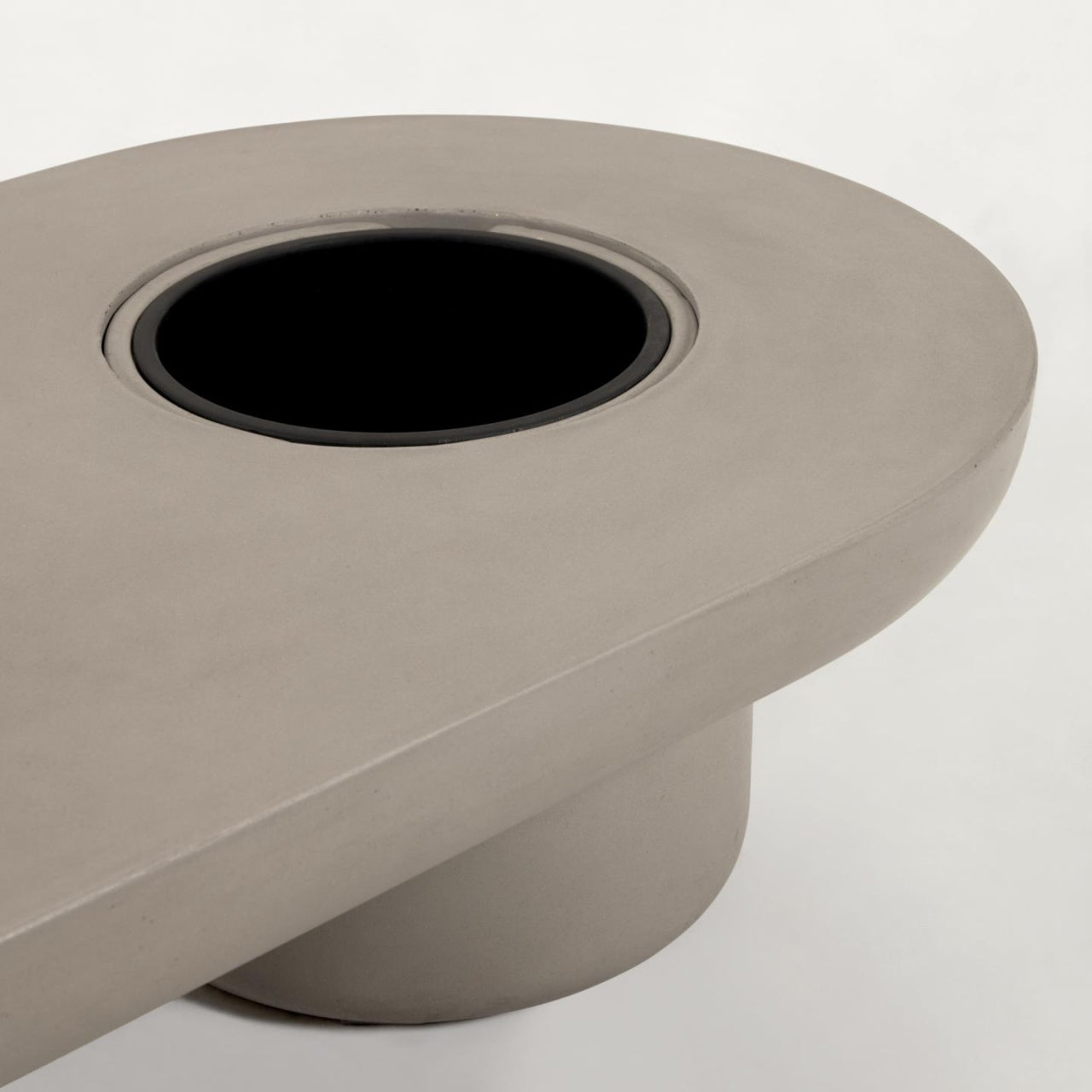 Masa de cafea exterior gri din ciment 60x140 cm Taimi Kave Home