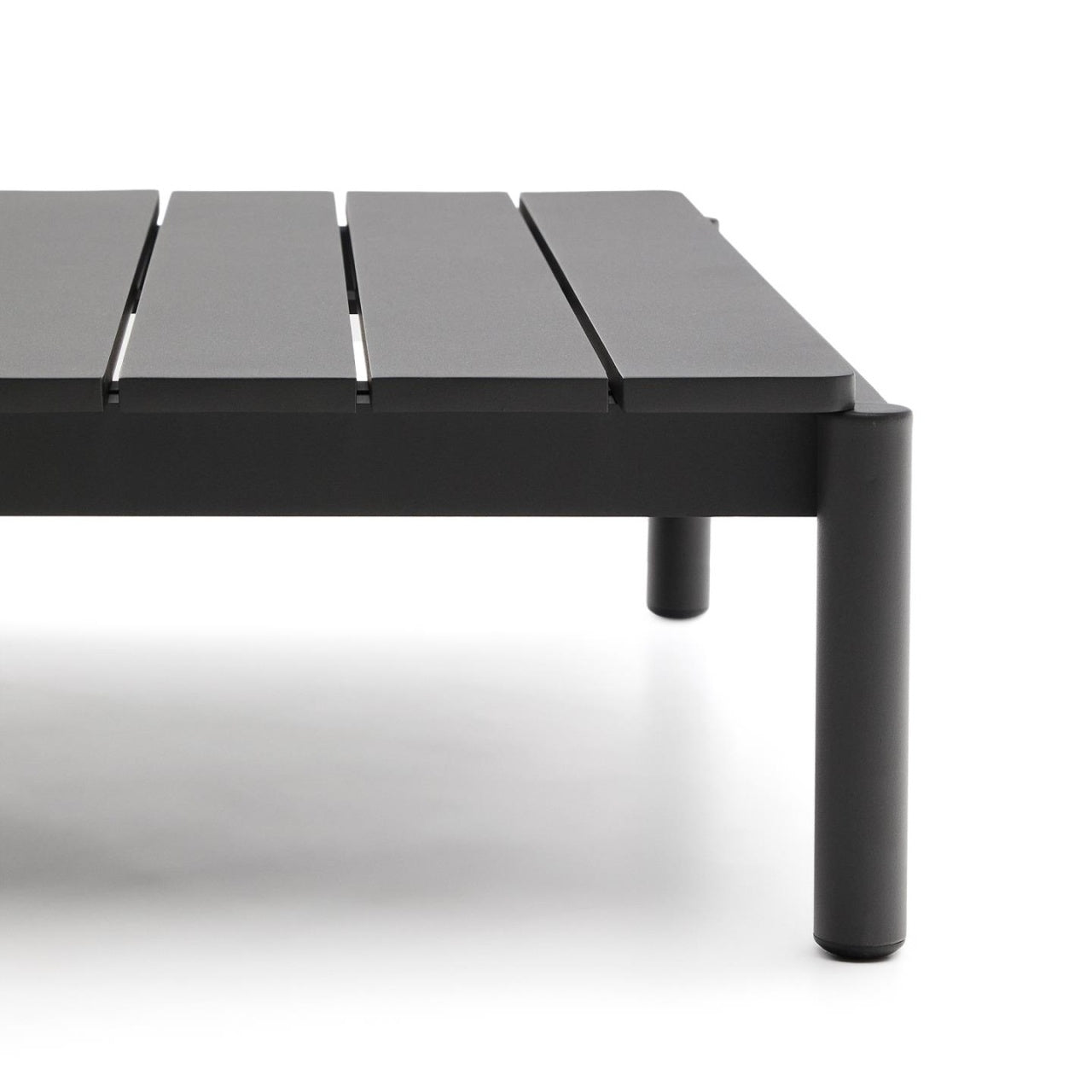 Masa de cafea exterior gri din metal 84x91 cm Sorells Kave Home
